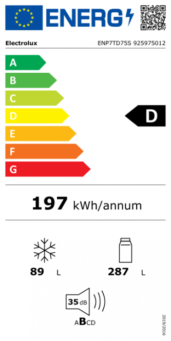 Įmontuojamas šaldytuvas ELECTROLUX ENP7TD75S - 6