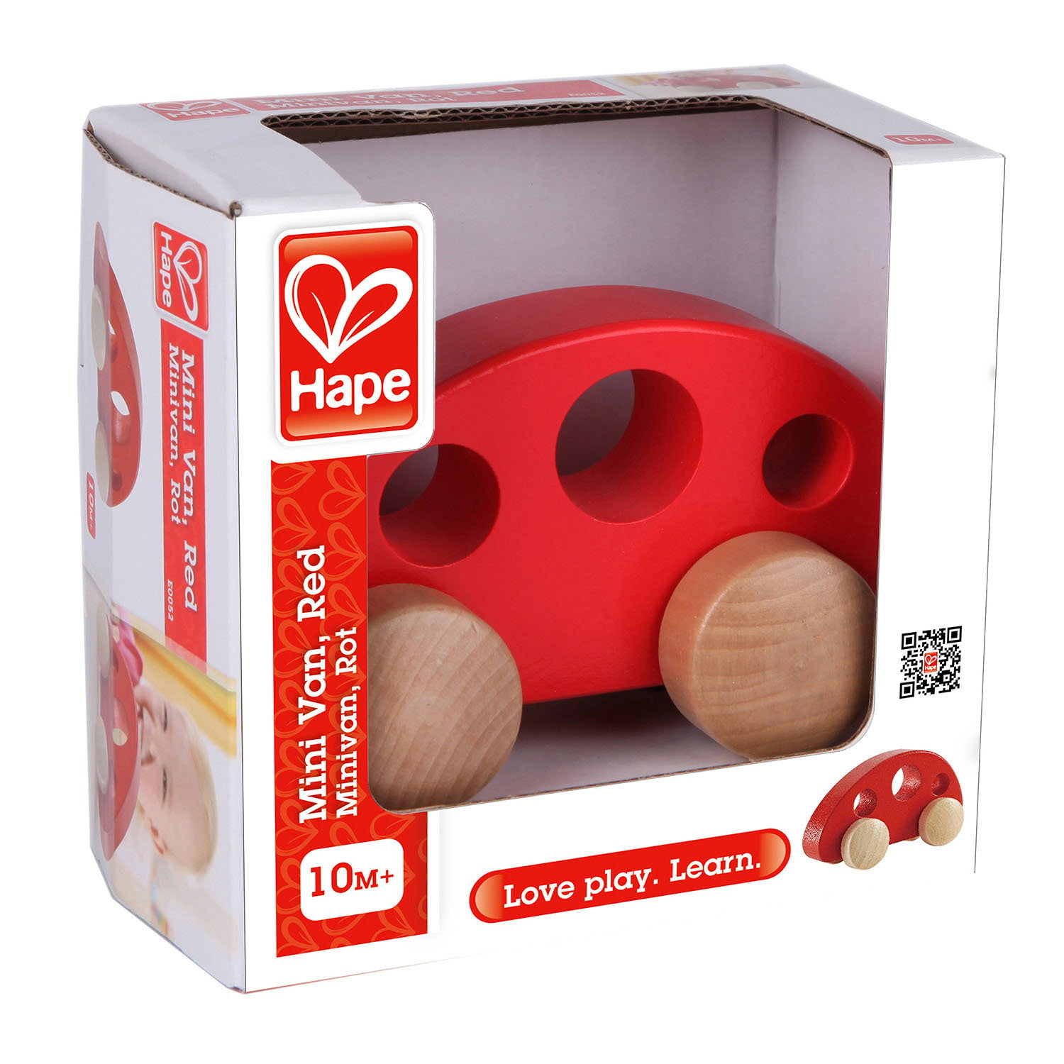 HAPE medinis žaislas Autobusiukas, E0052A - 4