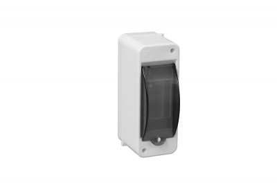 Virštinkinis skydelis, 2 modulių, IP30, dūminis stiklas-0