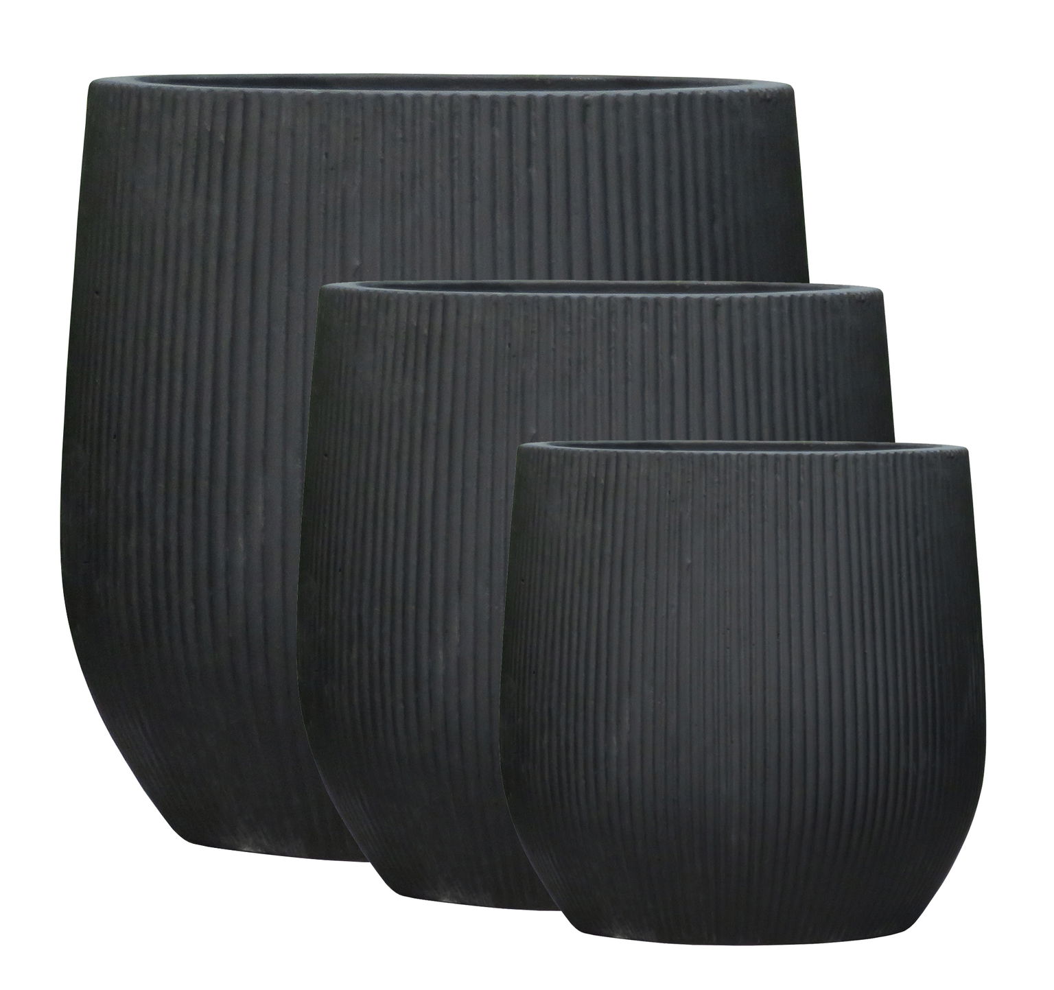 Lauko keraminis vazonas, juodos sp., 51 x 51 x 50 cm-0