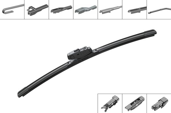 Automobilinis valytuvas be rėmo BOSCH AERO ECO, 40 cm - 4