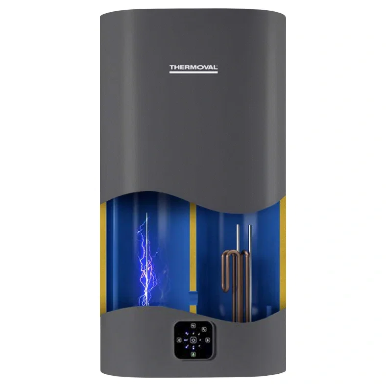 El. vandens šildytuvas THERMOVAL Aqua Ti-80L-G, Wi-Fi, 80 l, vert./hor., 2 kW-1