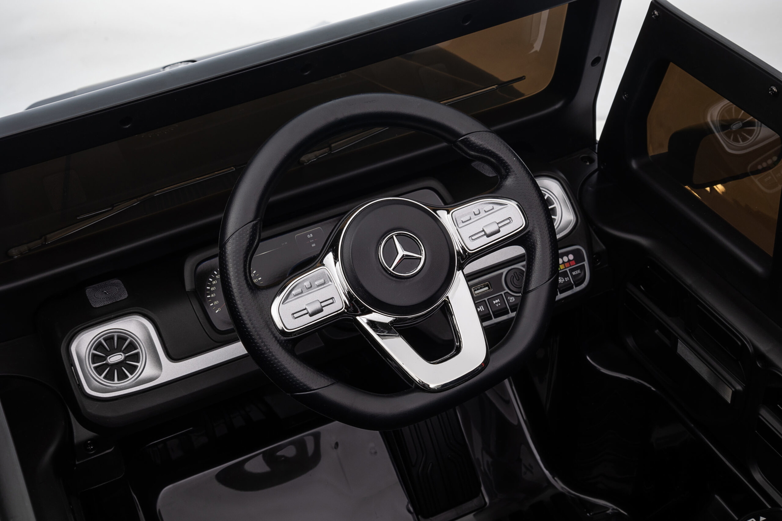 Vaikiškas elektromobilis "Mercedes G500", juodas - 4