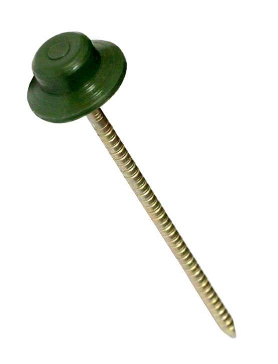 Vinys, cinkuotos, skirtos bituminei dangai, žalios sp., 2,8 x 70-65 mm, 400 vnt.-0