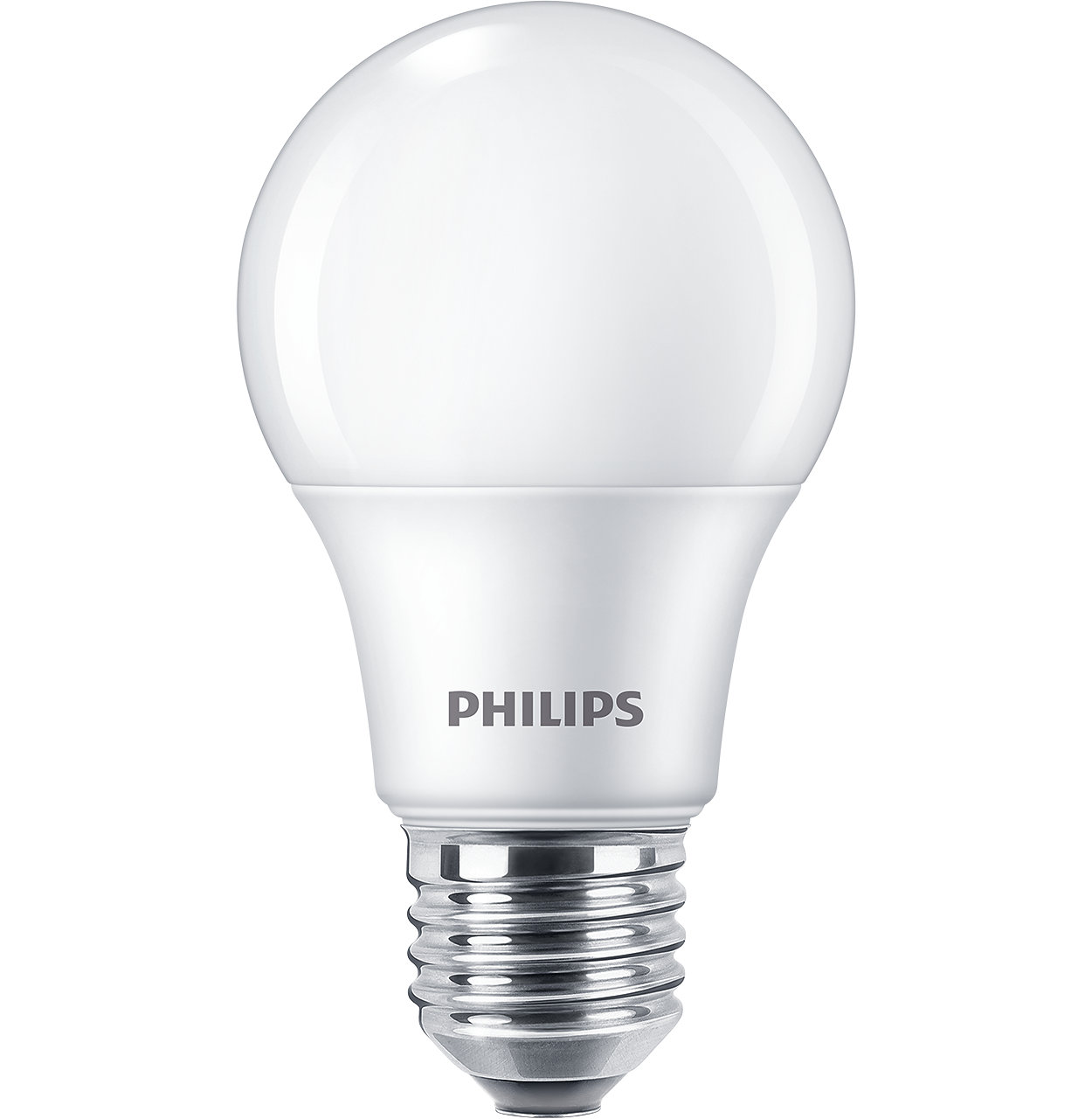LED lemputė PHILIPS  A60,  8W (=60W), E27, 4000K, 806 lm, NON-DIM, šaltai baltos spalvos, 3vnt. - 3