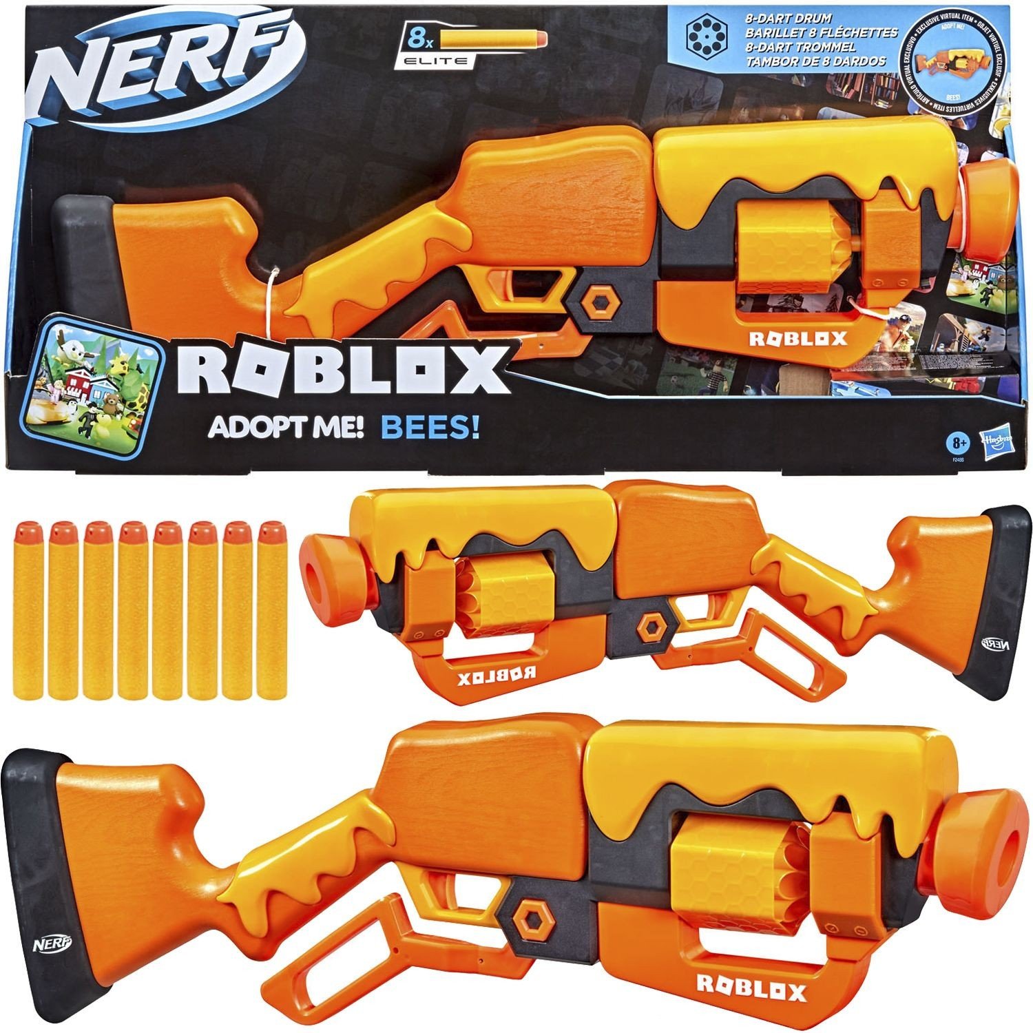 Žaislinis šautuvas NERF Rolbox Adopt Me Bees - 1