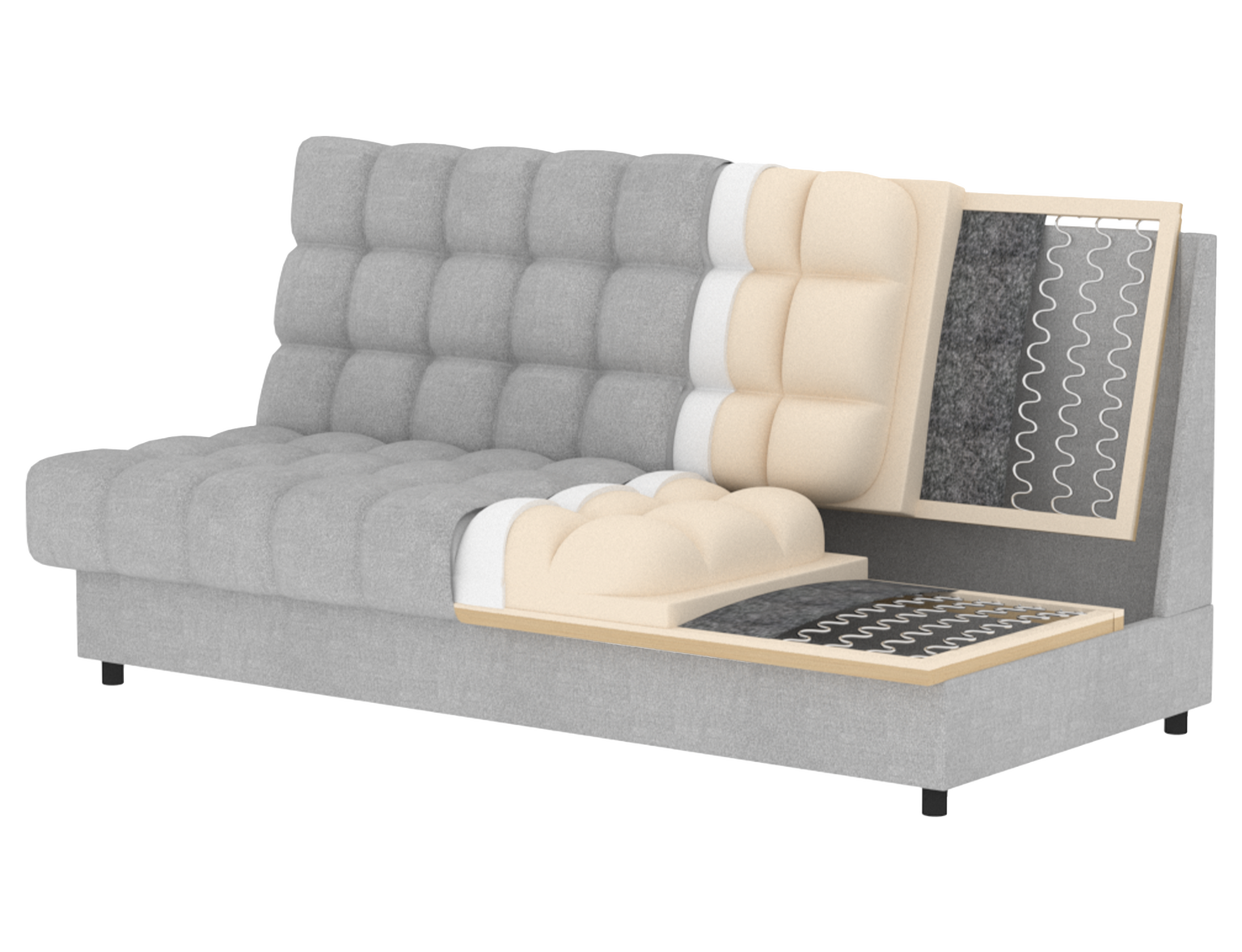 Sofa Clareta, pilka - 3