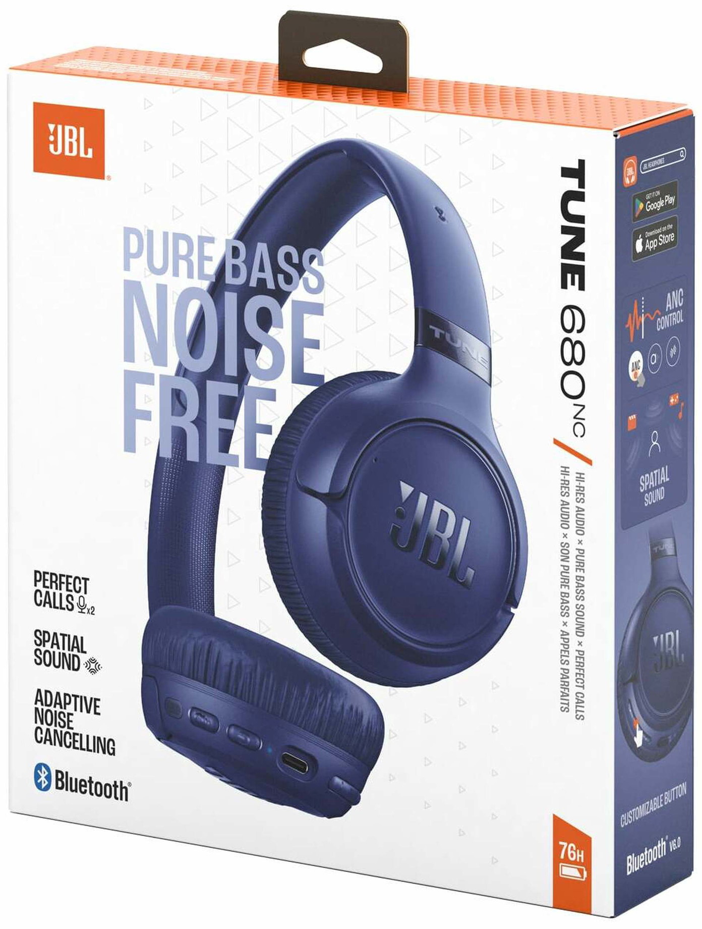 Belaidės ausinės JBL Tune 680 NC, mėlynos sp. - 4
