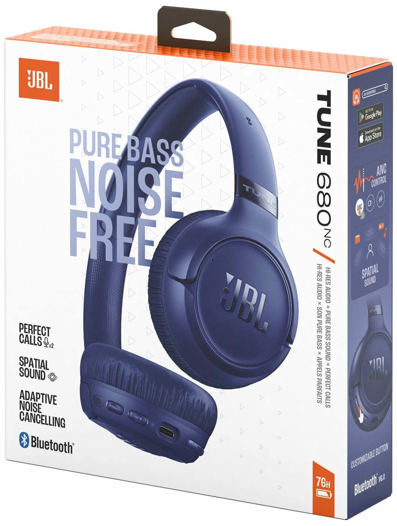 Belaidės ausinės JBL Tune 680 NC, mėlynos sp. - 4