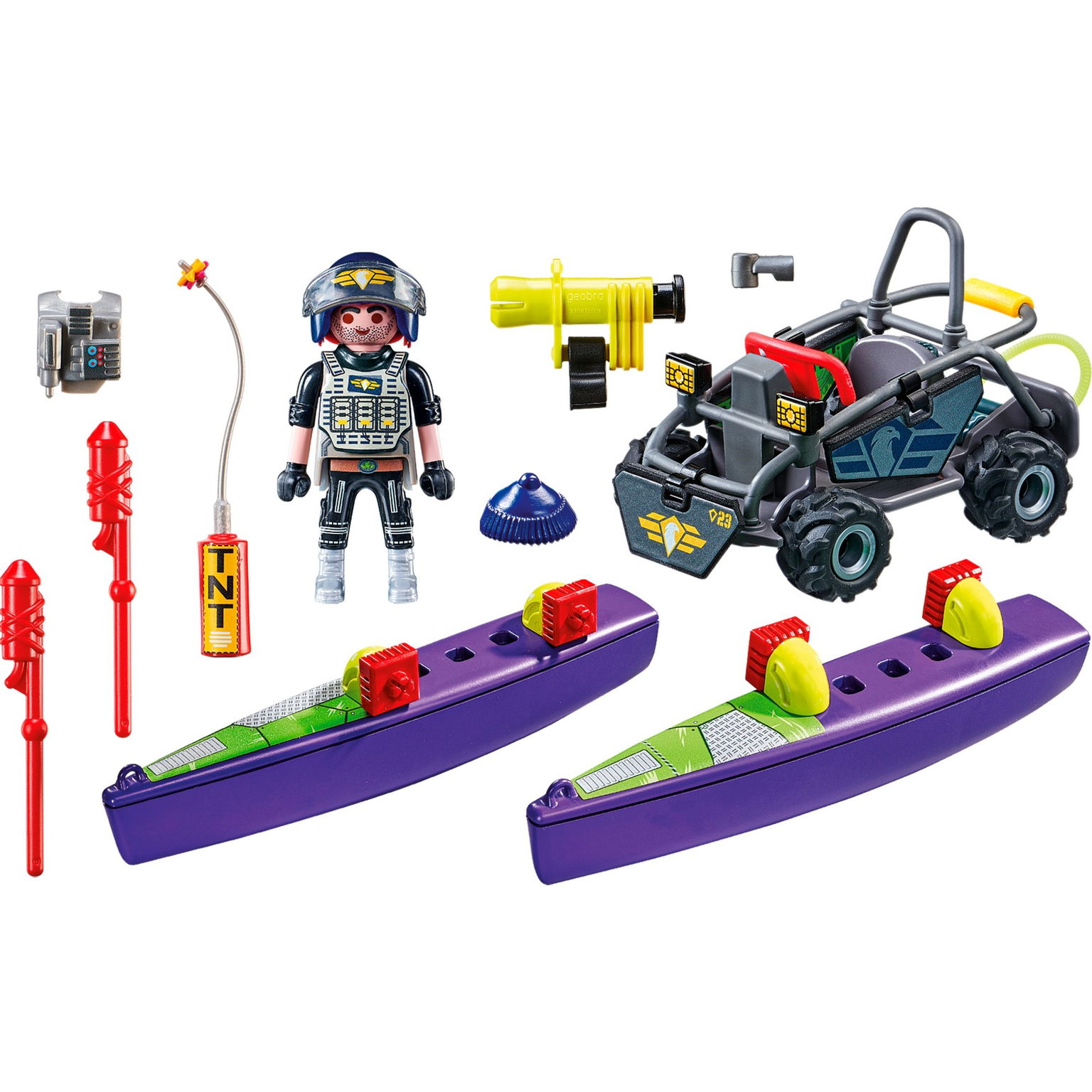 Specialiųjų pajėgų keturratis PLAYMOBIL CITY ACTION 71147-0