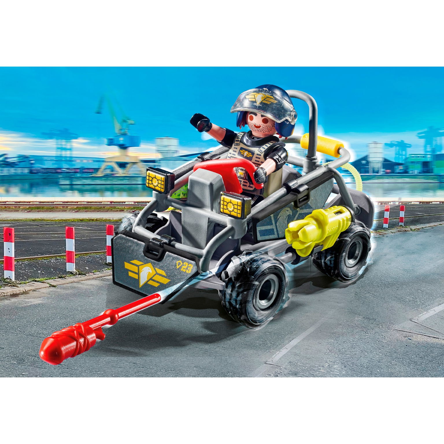 Specialiųjų pajėgų keturratis PLAYMOBIL CITY ACTION 71147-1