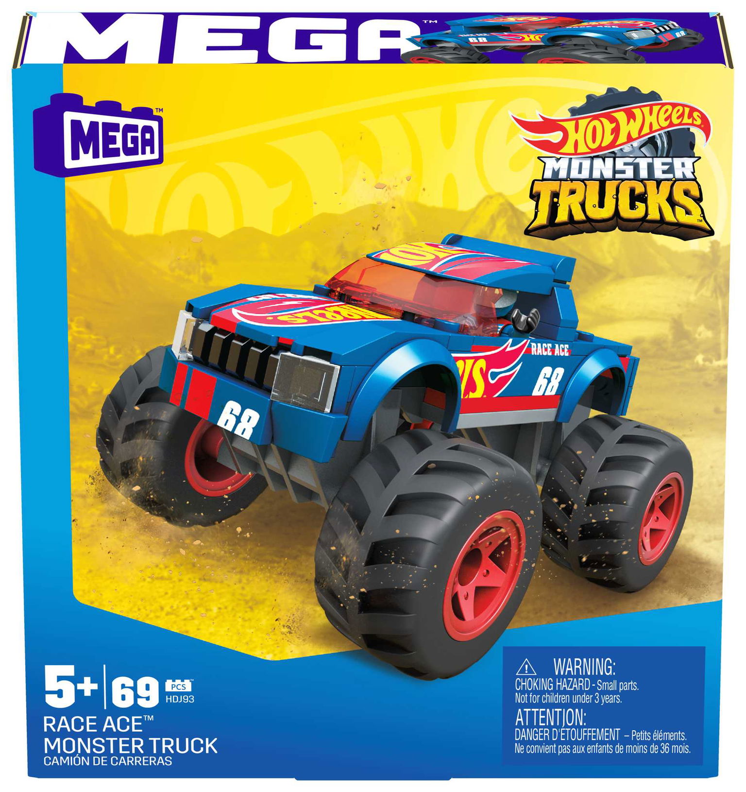 Mega Construx konstruktorius Hot Wheels Džipas mėlynas - 5