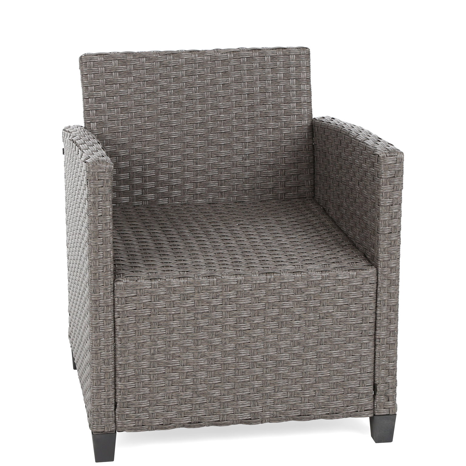 Lauko baldų komplektas Lagos, Muddy Grey / Black Melange - 4
