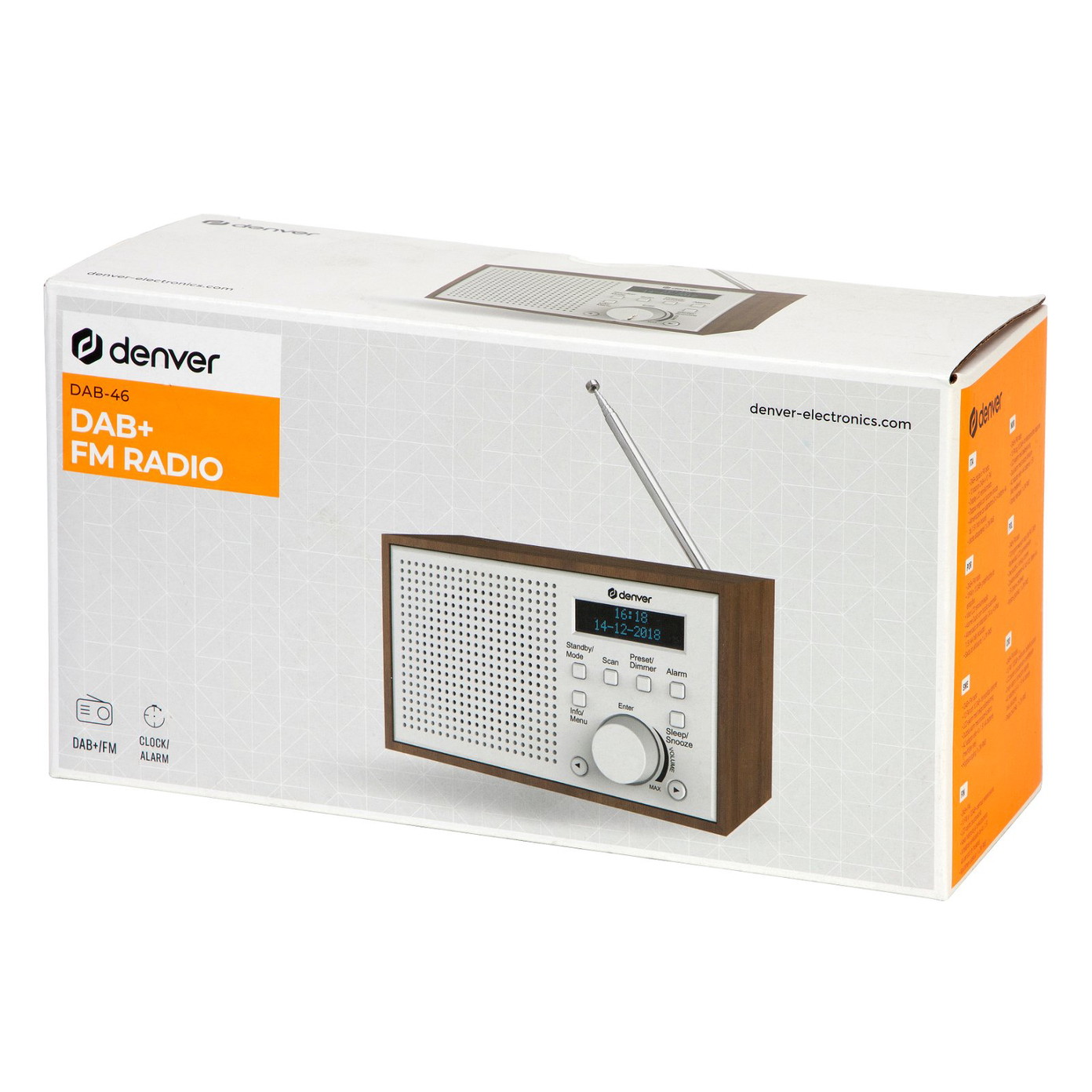Radijo imtuvas Denver DAB-46 White - 6