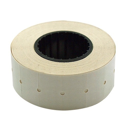Kainų etiketės, 26x16 mm, stačiakampės, baltos-0