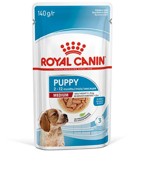 Konservuotas šunų ėdalas ROYAL CANIN Medium Puppy, padaže,-0
