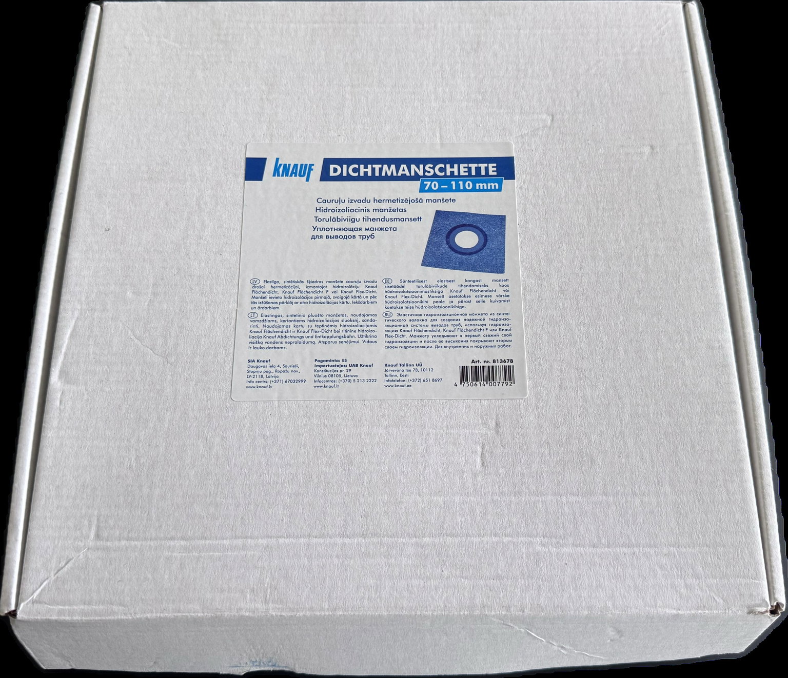 Hidroizoliacinis manžetas KNAUF, 70 - 110 mm - 4