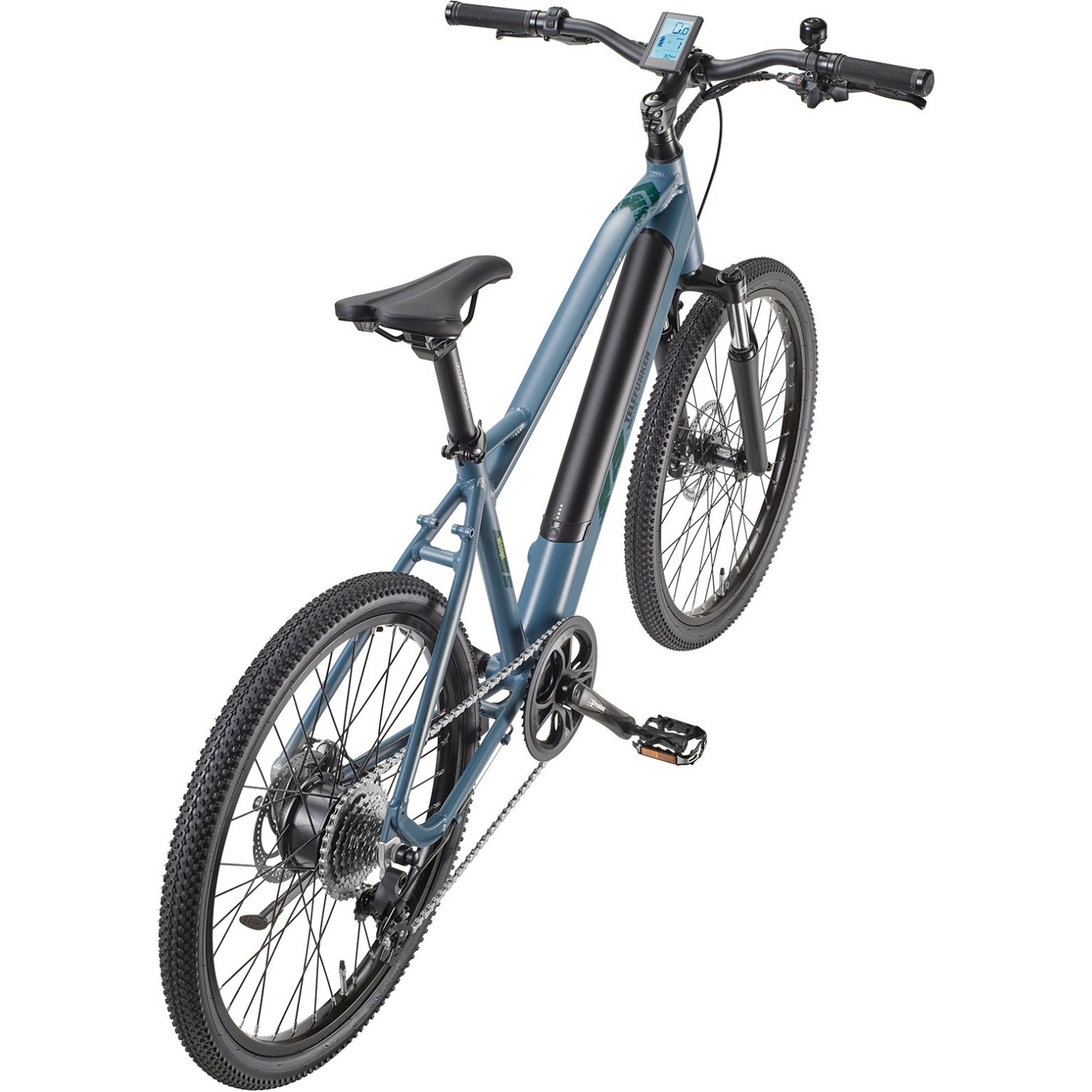 Elektrinis dviratis Telefunken MTB E-Bike  Aufsteiger M915, 24 dydis, mėlynas - 3