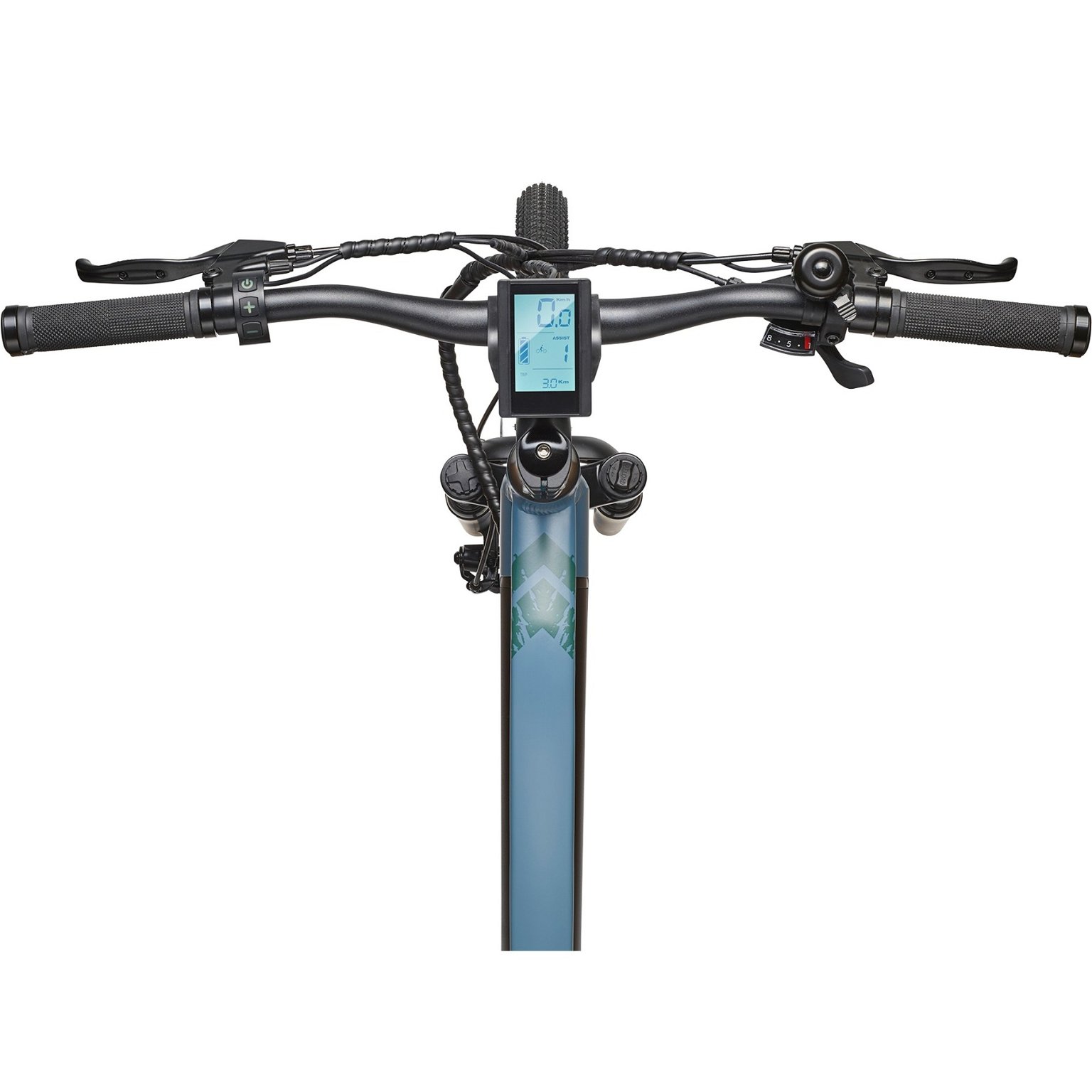 Elektrinis dviratis Telefunken MTB E-Bike  Aufsteiger M915, 24 dydis, mėlynas - 4