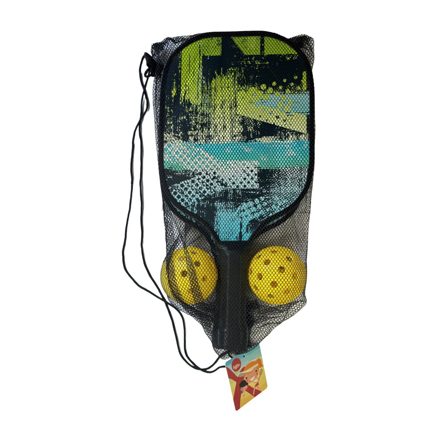 Žaislinis medinių rakečių ir kamuoliukų rinkinys FOXTER-0