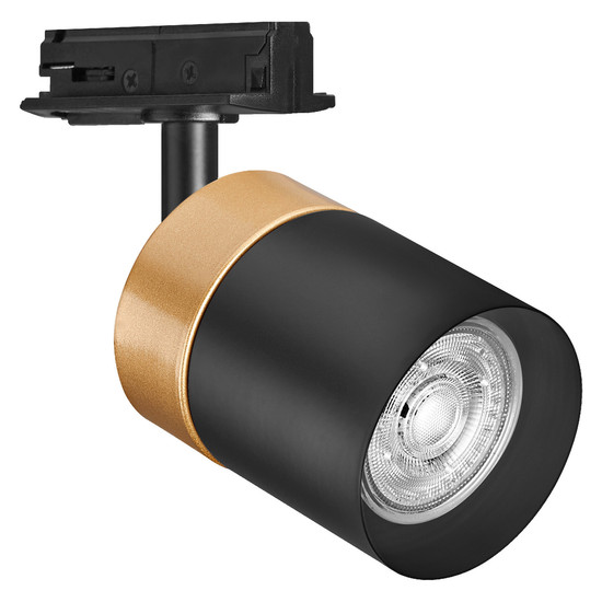 Taškinis bėgelių šviestuvas OSRAM TRACKLIGHT SPOT CYLINDERGOLD, 1xGU10, juodas, 14x9x6,5cm-0