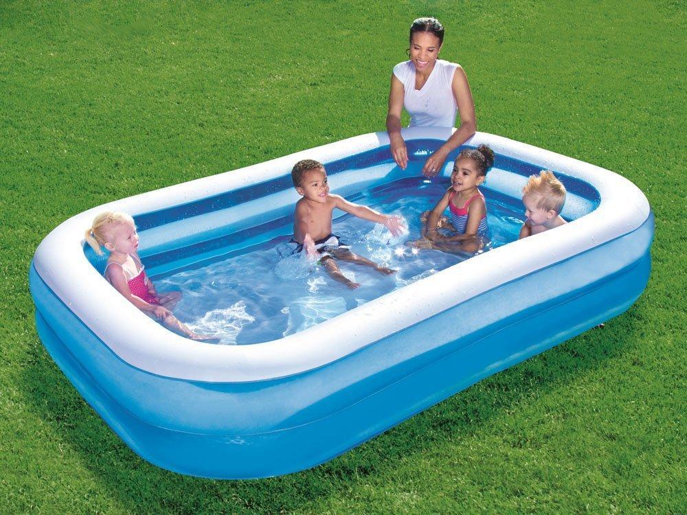 Pripučiamas baseinas BESTWAY BLUE RECTANGULAR, 262 x 175 x 51 cm - 4