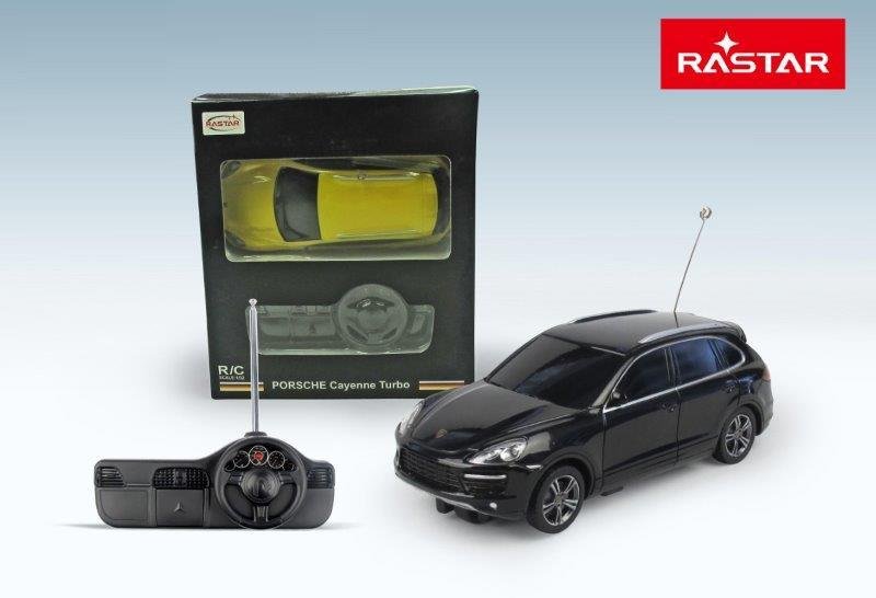 Radijo bangomis vadomas automodelis Porsche Cayenne Turbo, RASTAR 1:32 - 1