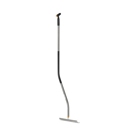 Grėblys FISKARS ERGONOMIC, 14 dantų, 36 x 162 cm, lenkta rankena-0