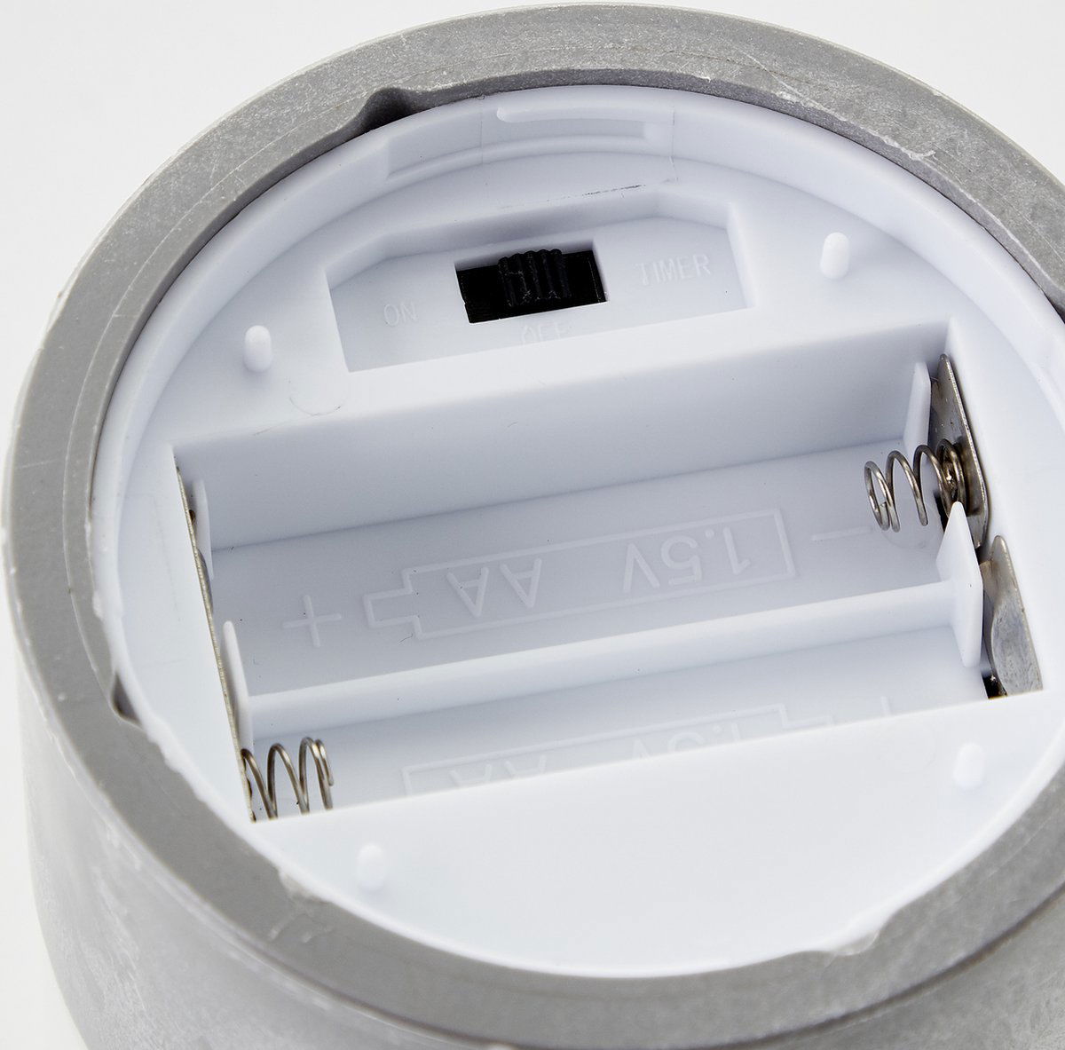 Stalinis LED šviestuvas BRILLIANT BOUGIE,IP44,2500K,2xAA,laikmatis,permatomas stiklas,3vnt - 4
