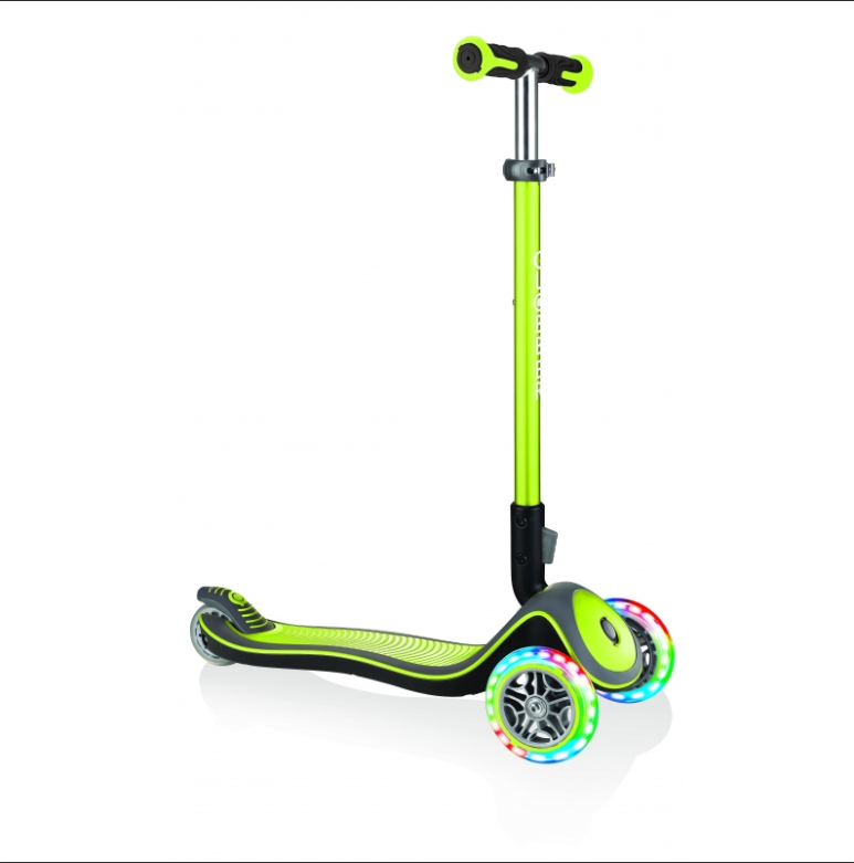 Paspirtukas GLOBBER Elite Deluxe Lights, žalios sp.-0
