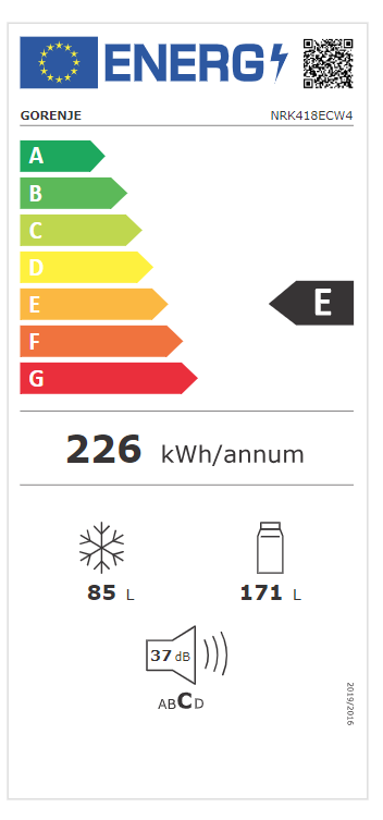 Šaldytuvas GORENJE NRK418ECW4 - 5