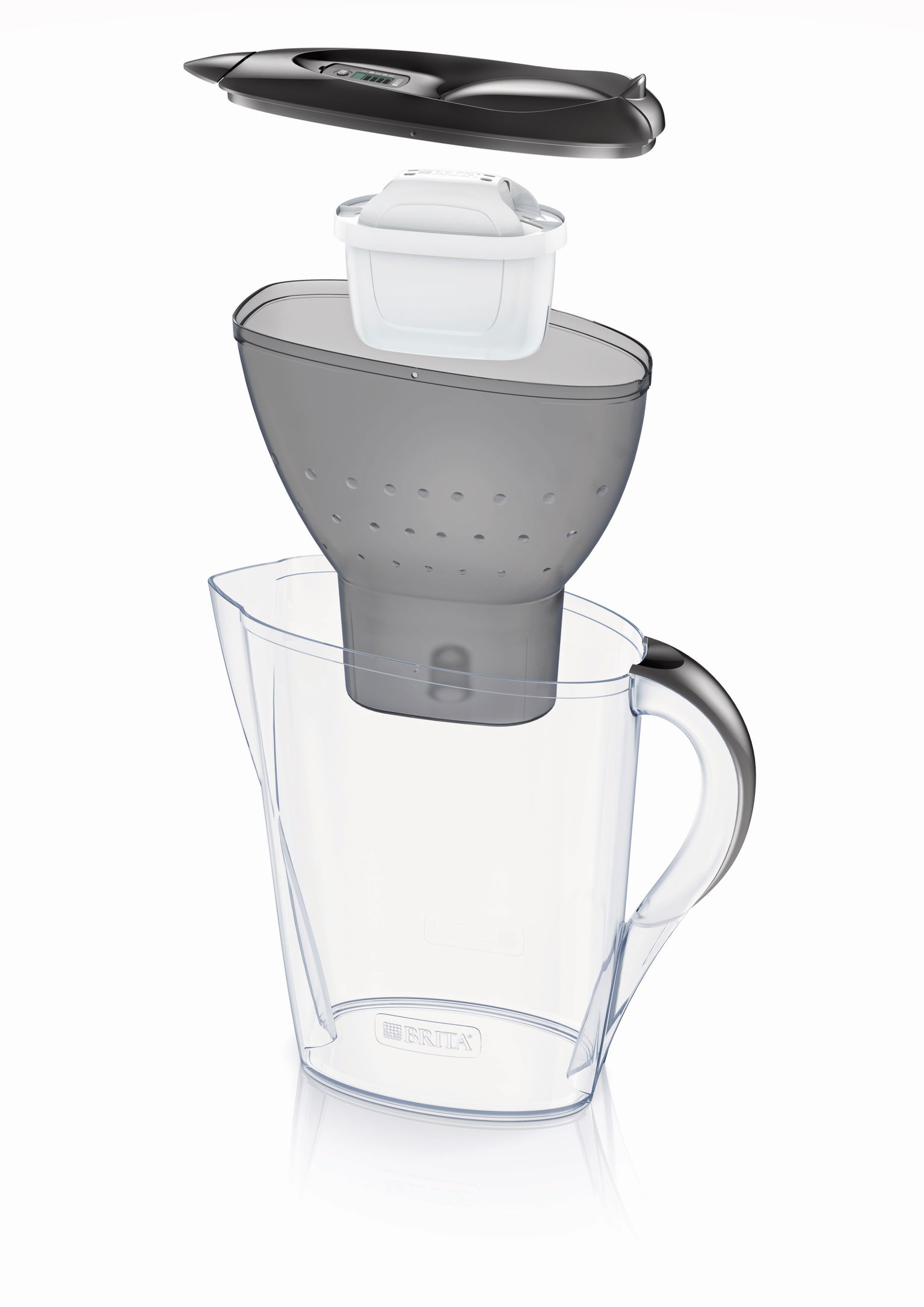 Vandens filtravimo indas BRITA MARELLA Mxpro, 2,4 l, pilkos sp. - 3