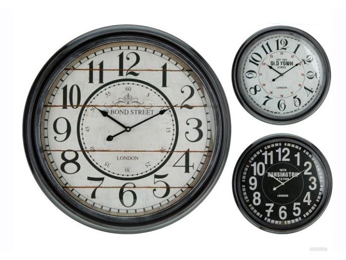Pakabinamas laikrodis, įvairių sp., 63 x 7 cm - 2