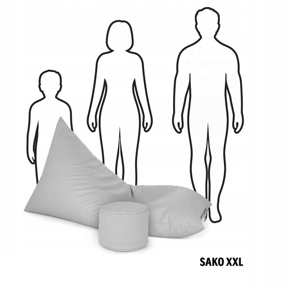 Sėdmaišis-gultas su pufu Sako XXL Oxford, žalias - 3