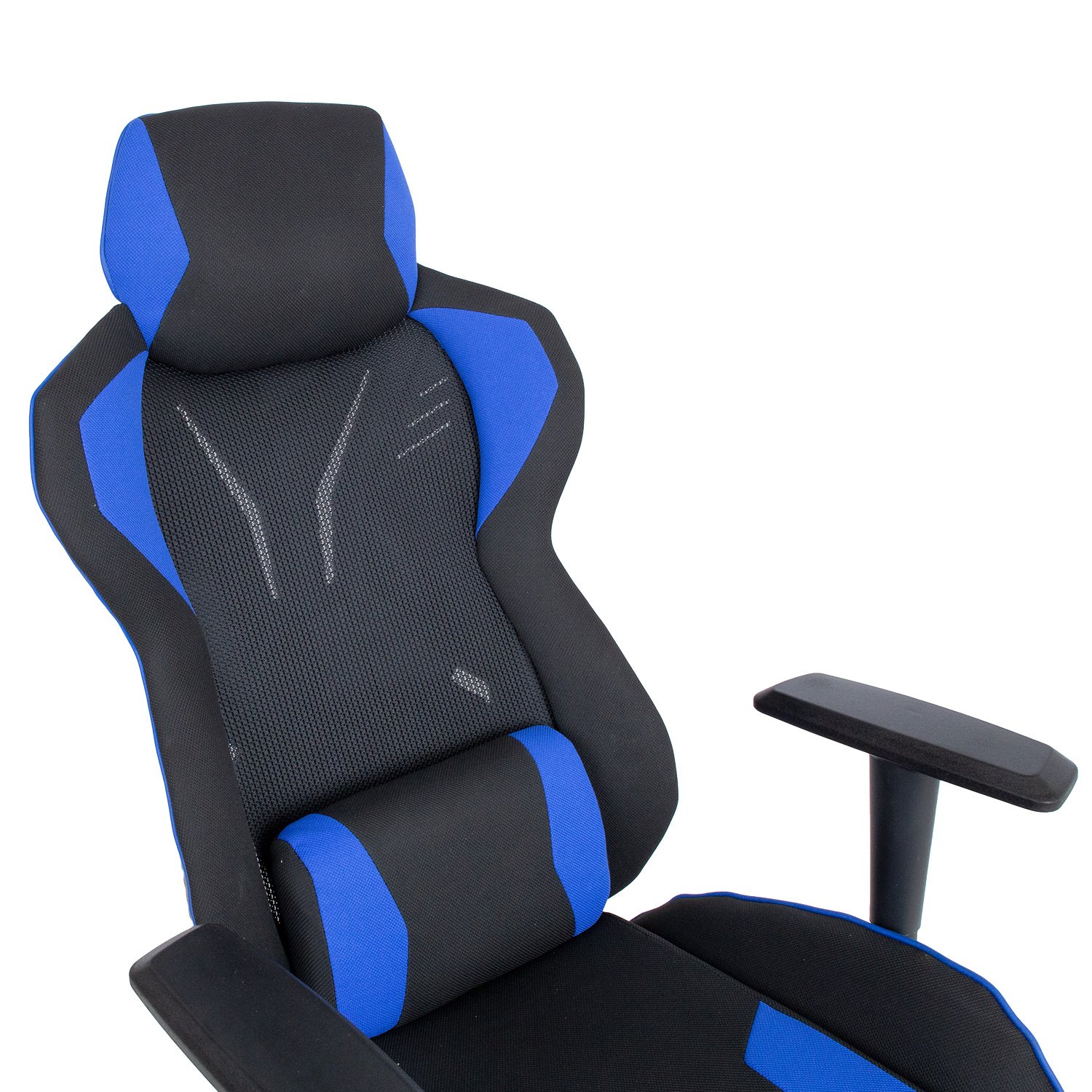 Žaidimų kėdė MASTER 2, juoda/mėlyna - 6