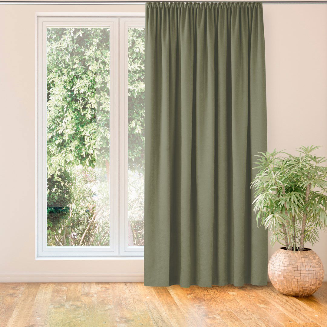Naktinė užuolaida MILANA OLIVE PLEAT, 220x175 cm - 2