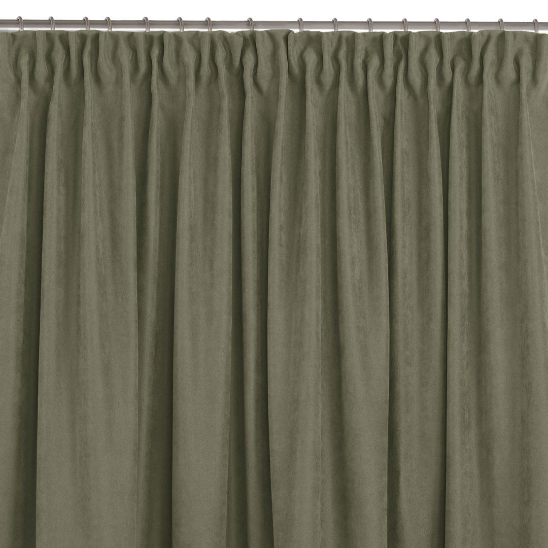 Naktinė užuolaida MILANA OLIVE PLEAT, 220x175 cm