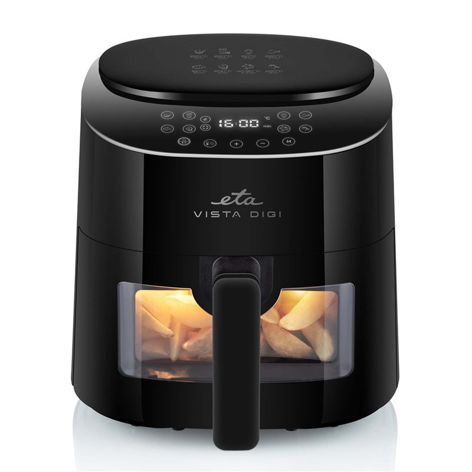 Karšto oro gruzdintuvė ETA Vista Digi 116890000, juoda, 1300 W, 4.3 l - 1