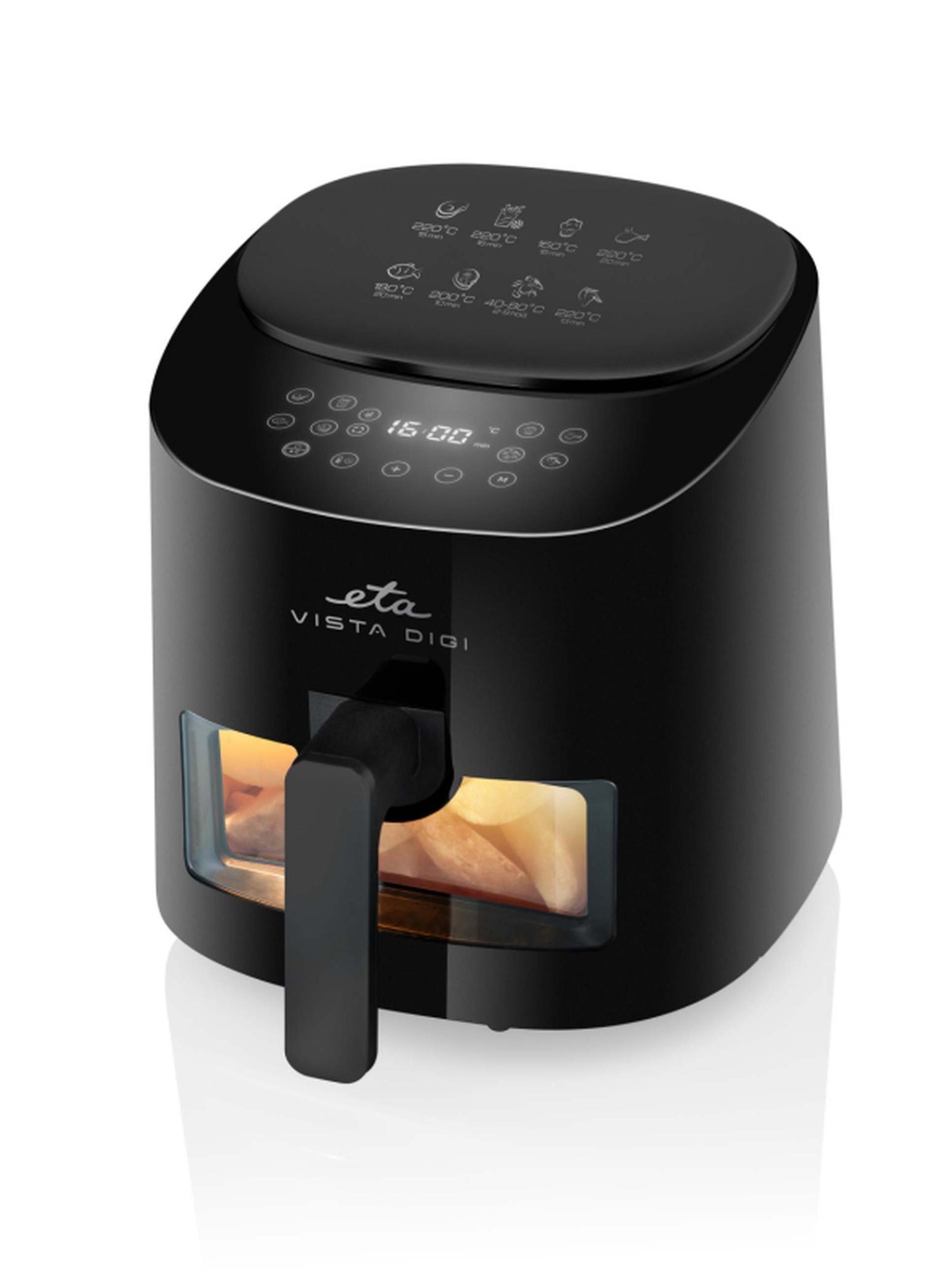 Karšto oro gruzdintuvė ETA Vista Digi 116890000, juoda, 1300 W, 4.3 l - 4