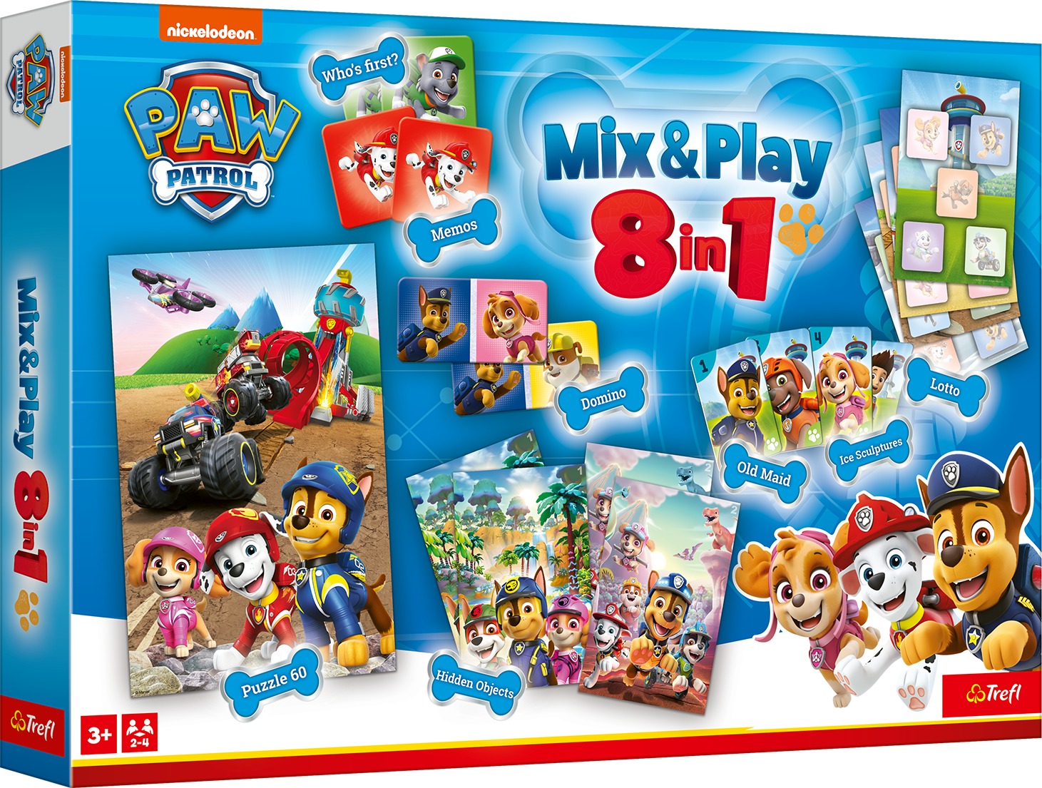 Stalo žaidimų rinkinys TREFL PAW PATROL 8in1 Mix&play - 1