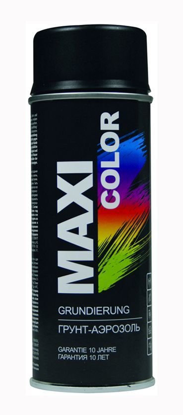 Purškiamas gruntas MAXI COLOR, juodos sp., 400 ml - 1