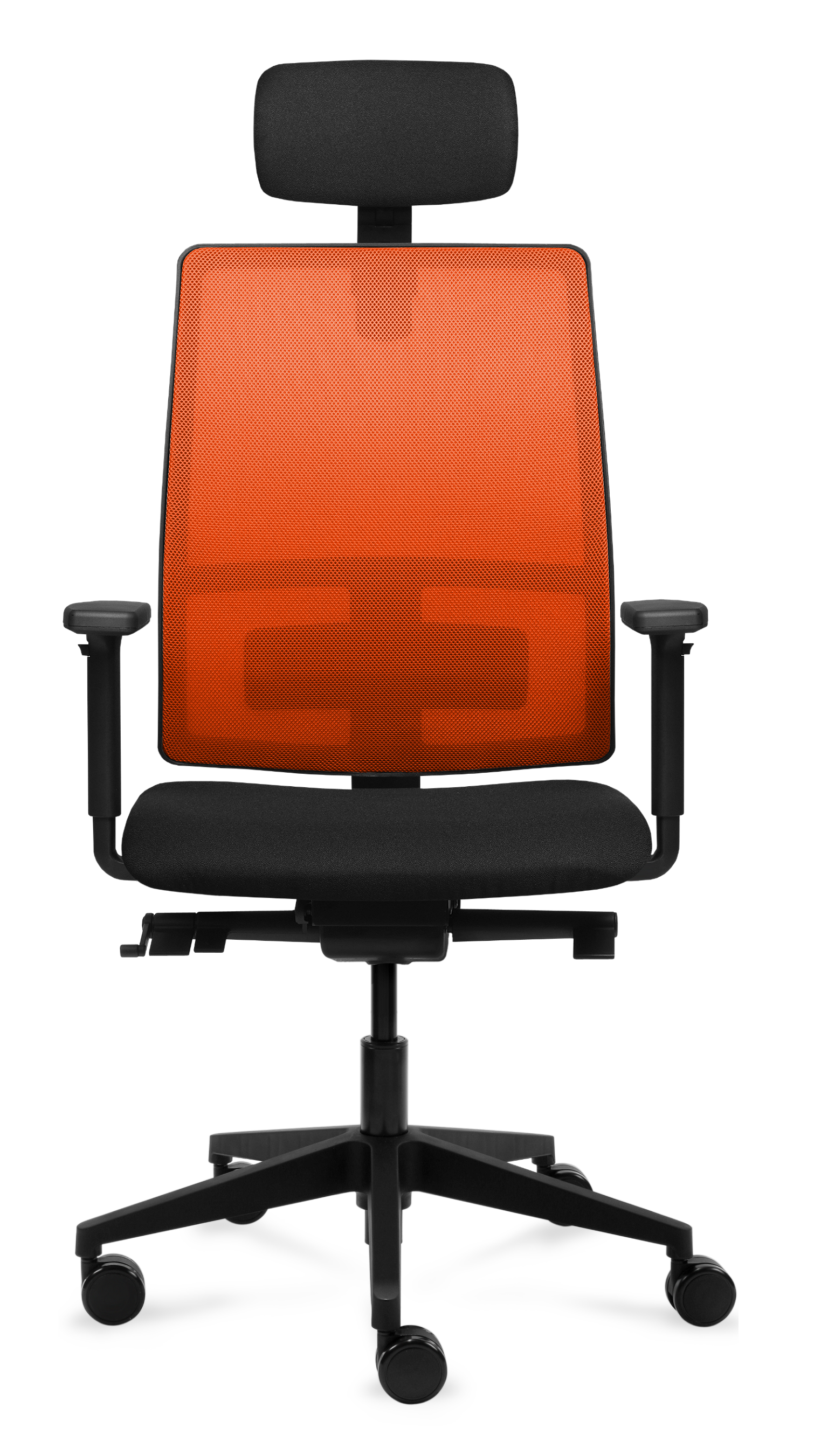 Biuro kėdė Tronhill Work, oranžinės ir juodos spalvos - 2
