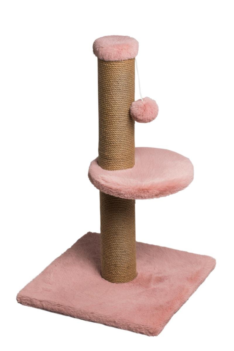 Kačių draskyklė - rožinės spalvos, 34x34x67 cm