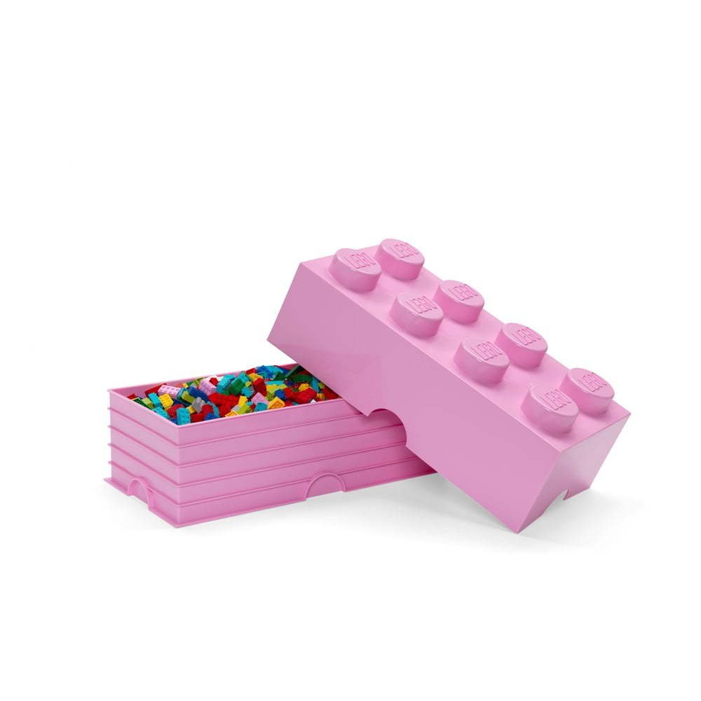 Daiktadėžė LEGO BRICK, rožinės sp., 50 x 25 x 18 cm., 940 ml - 2
