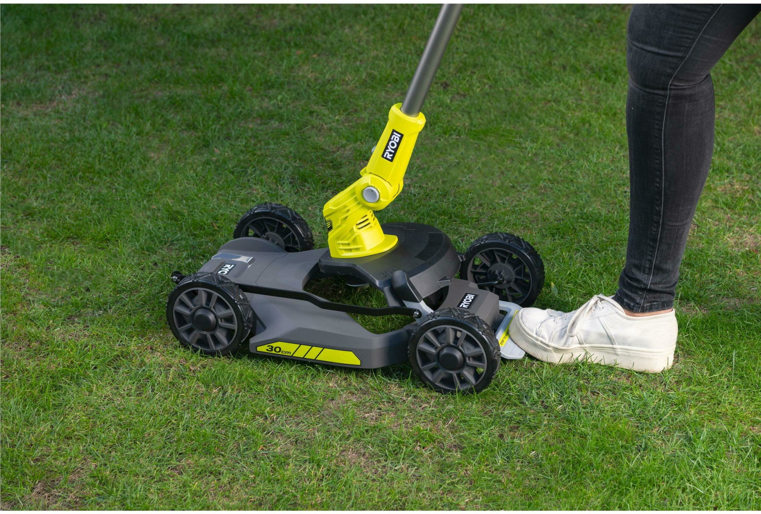Akumuliatorinė vejapjovė - trimeris RYOBI RY18LMC30A-0, 18 V (be akum. ir krov.) - 4