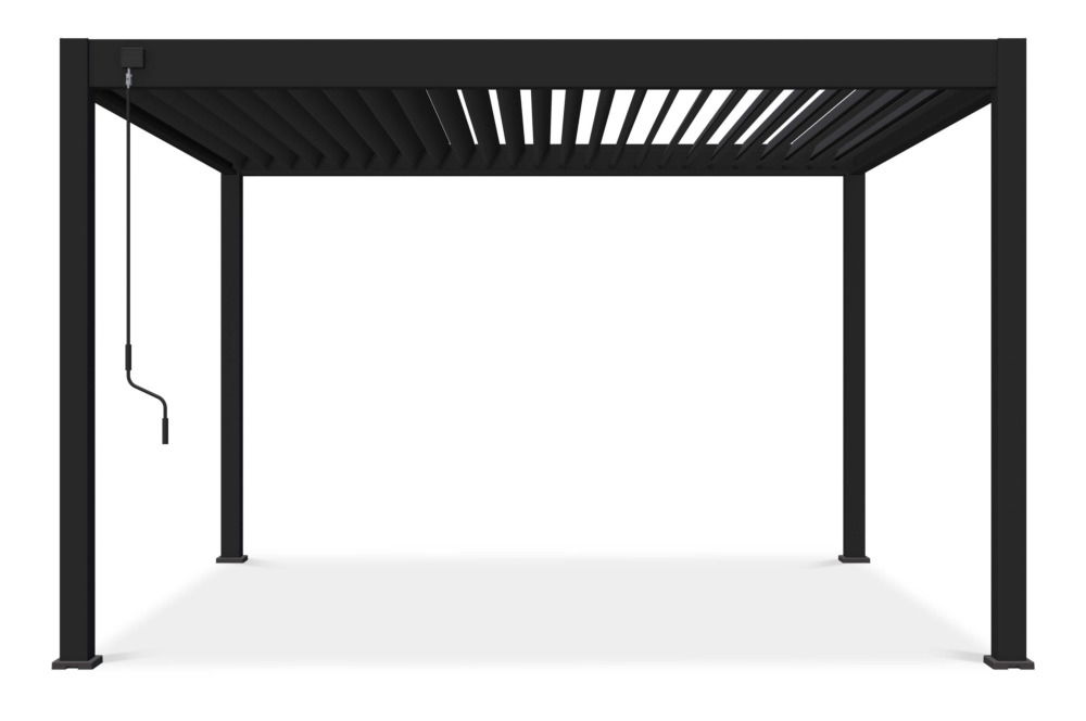 Pavėsinė Pergola DELUXE 370x400 cm, Anthracite-1