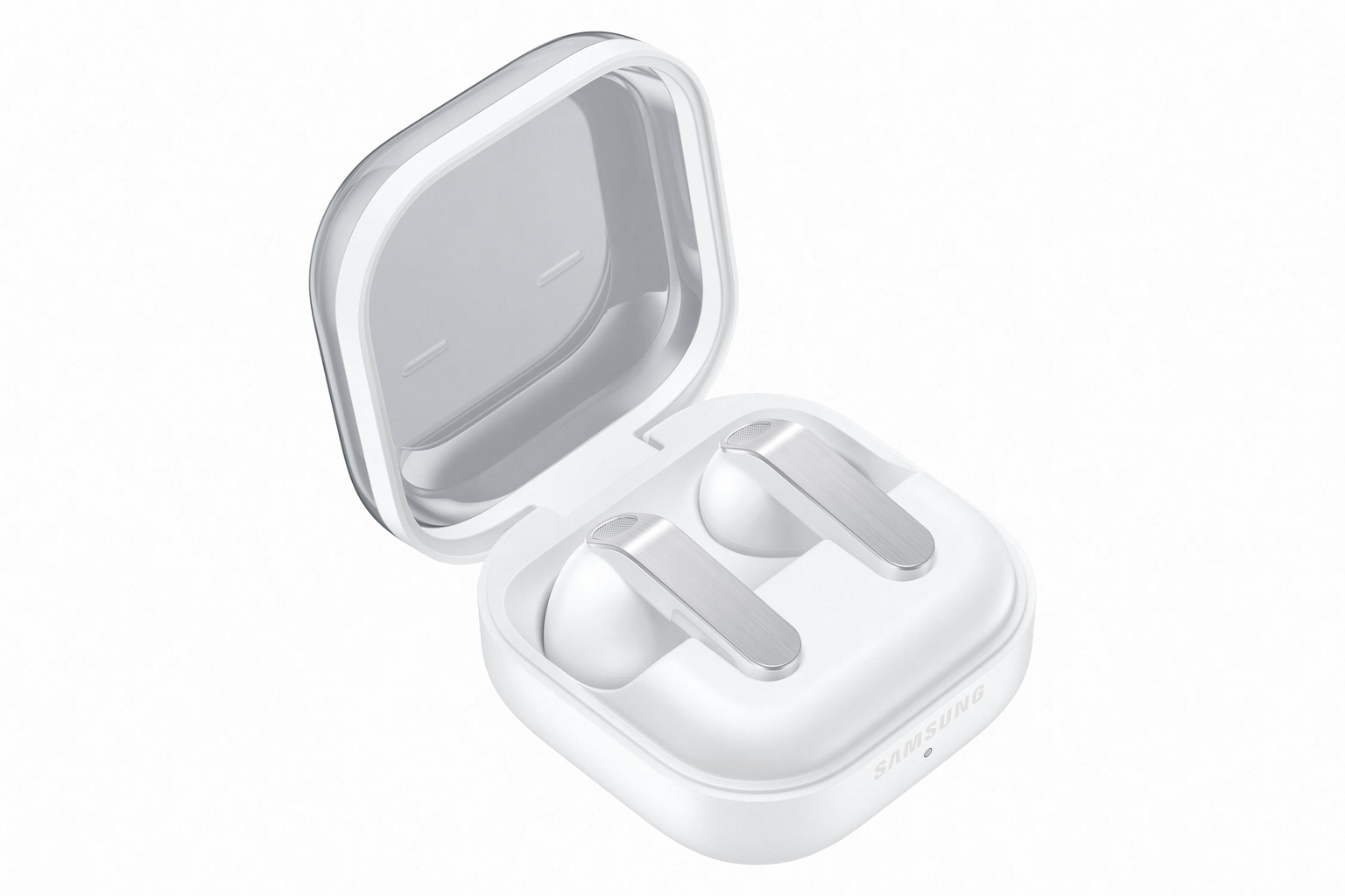 Belaidės ausinės Samsung Galaxy Buds4, balta - 2