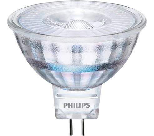 LED lemputė PHILIPS, MR16, GU5.3, 4,4W (=35W), 2700K, 345 lm, šiltai baltos sp.-0