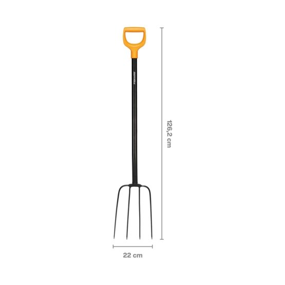 Šakės FISKARS SOLID, 127 cm, kompostui - 3