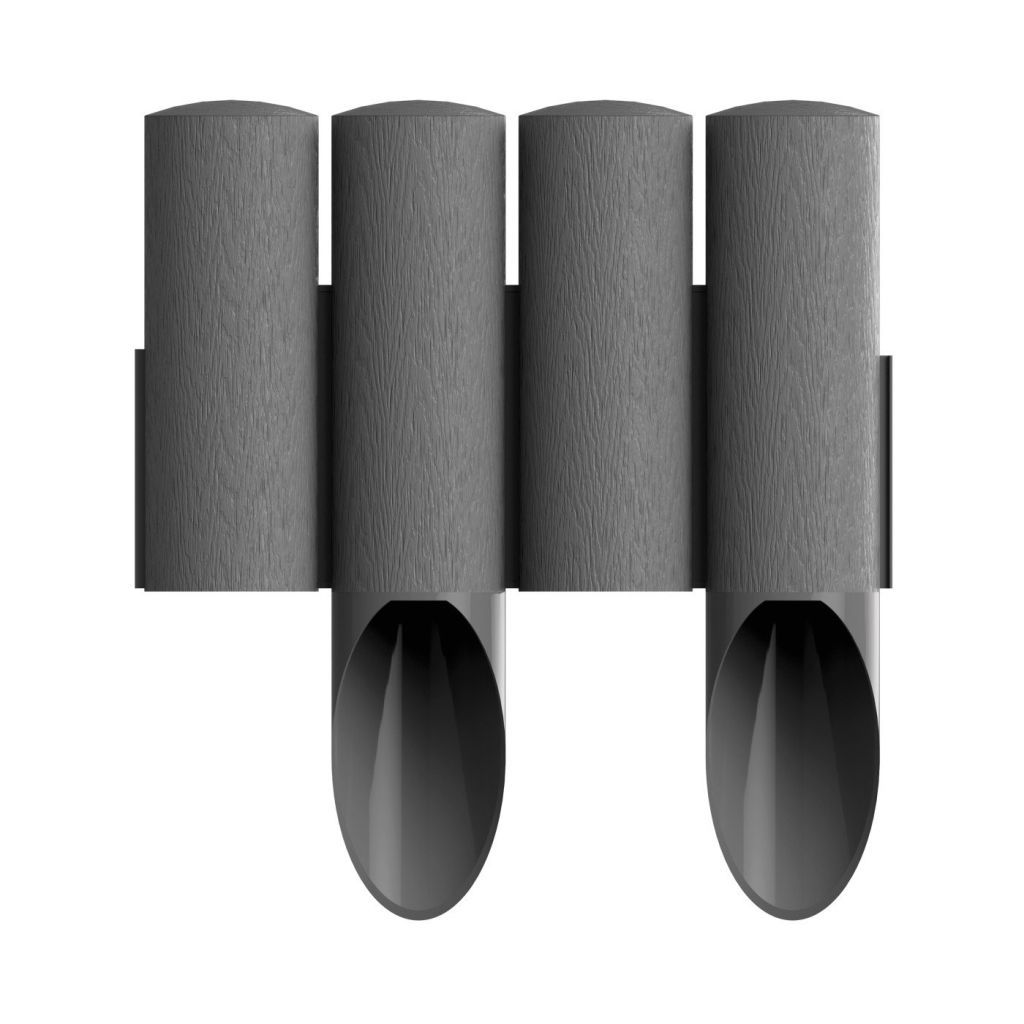 Dekoratyvinė sodo tvorelė STANDARD, pilkos sp., 2,3 m-0